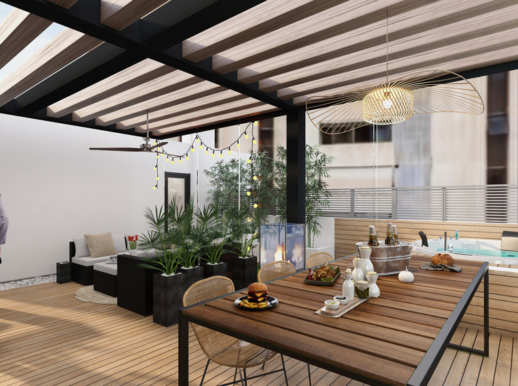 Sistemas de sonido integrados en pérgola en Benifaió y resto de Valencia
